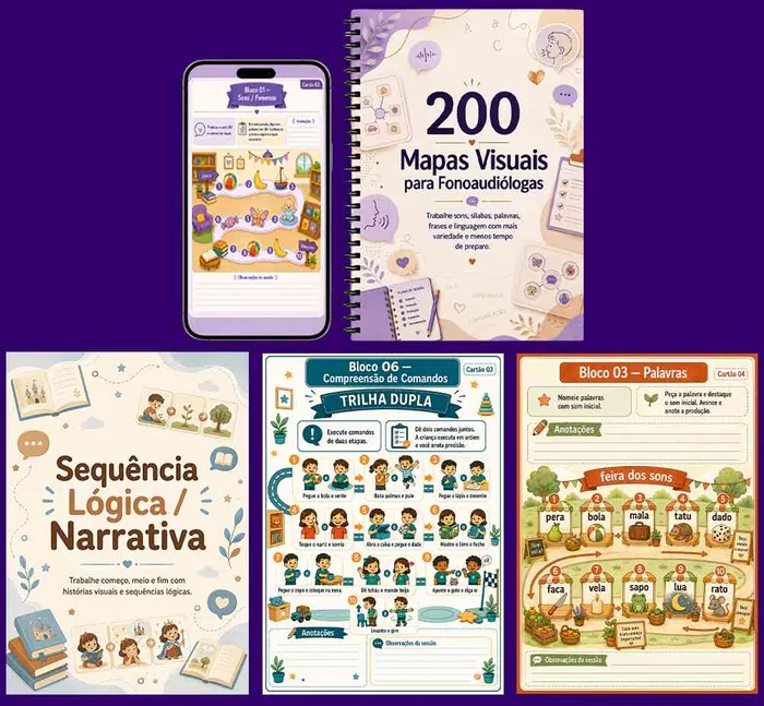 200 Mapas Visuais para Fonoaudiólogas